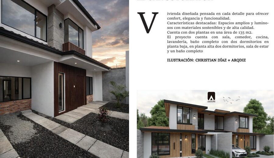 Vivienda Edgar Sotomayor disenada por ARQDIZ